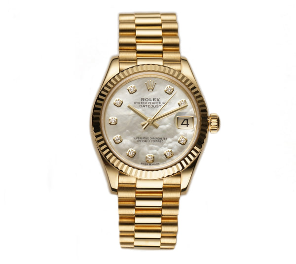 31mm President 18k YG MOP Mother of Pearl Diamond Dial 2024