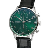 41mm Chronograph Steel Green Dial