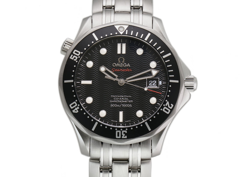 41mm Diver 300m Stainless Steel Black Dial Co-Axial Chronometer RubberB Included
