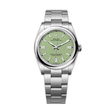 36mm No-Date Stainless Steel Pistachio Green Index Dial