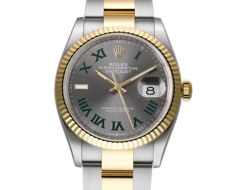 36mm Steel & Yellow Gold Wimbledon Dial Fluted Bezel Oyster Bracelet