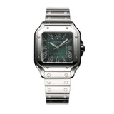 35mm Medium Steel Green Dial