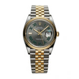 36mm Steel & Yellow Gold Slate Roman Wimbledon Dial Jubilee Bracelet
