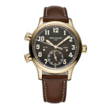 38mm Pilot Travel Time 18k RG Chocolate Brown Dial