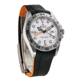 42mm White Dial Orange Hand Caliber 3285 Black RubberB Included