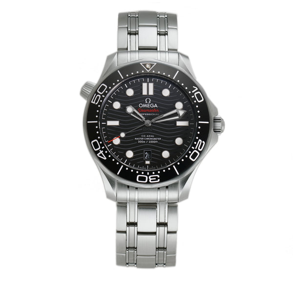 42mm Diver 300m Steel Black Dial