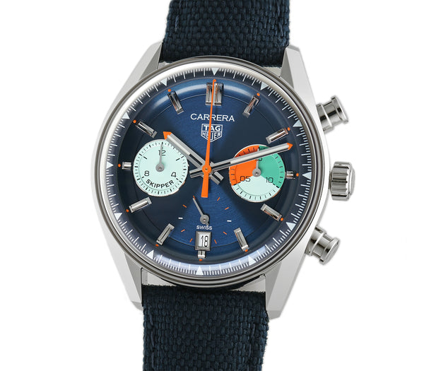 39mm Chronograph Skipper Steel Blue Dial