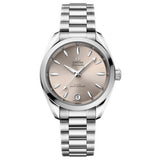 34mm Aqua Terra Shades 150M Steel Bracelet Sandstone Dial