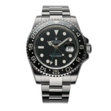 40mm Black Ceramic Bezel Black Dial RubberB