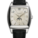 39mm Calendario 18k WG Silver Dial Patek Serviced