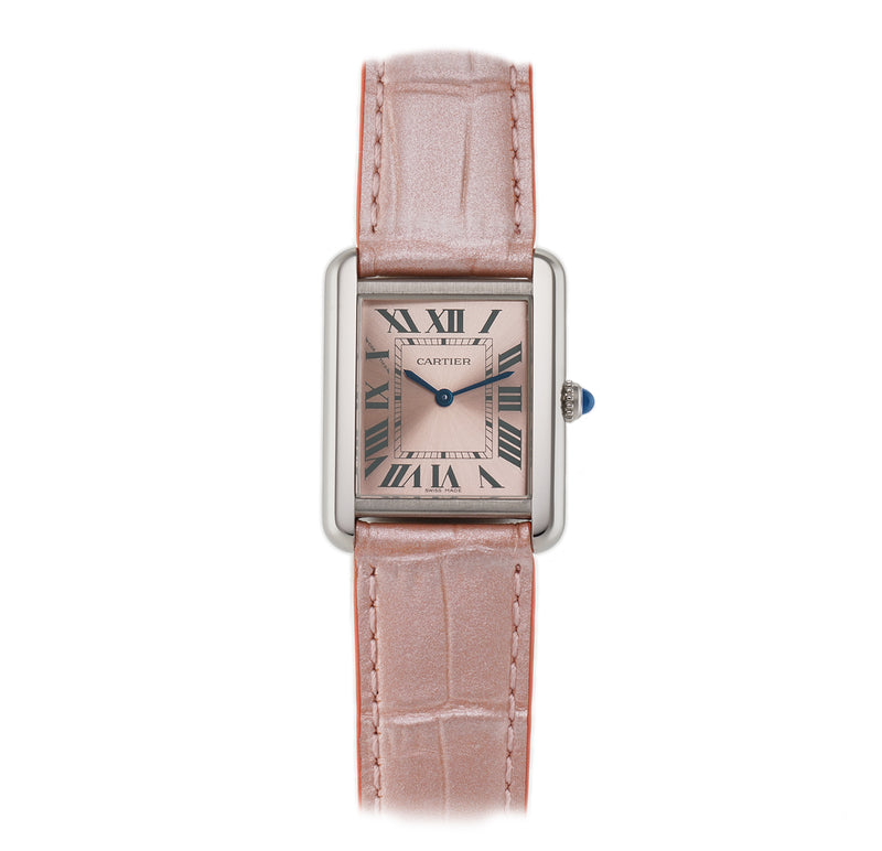 24mm Tank Solo Ladies Steel Pink Dial and Strap 2015