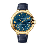 40mm 18k Yellow Gold Blue Dial Blue Strap Automatic