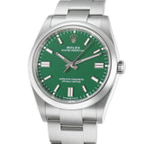 36mm No-Date Green Index Dial