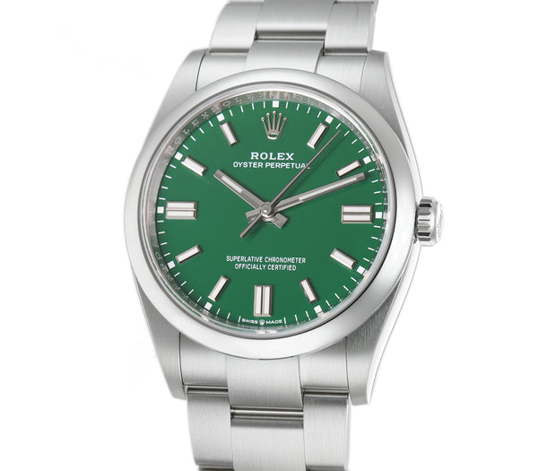 36mm No-Date Green Index Dial