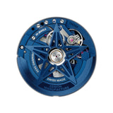 41mm Skyline Skeleton Steel Blue Dial