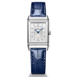 21mm Classic Duetto Steel Diamonds Blue Strap