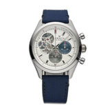 40mm El Primero Open Steel Silver Tricolour Dial