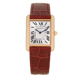 26mm Large Tank Louis 18k Rose Gold Diamond Case