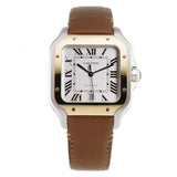 40mm Large Model Steel and Yellow Gold Silver Dial Automatic
