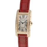19mm Ladies Tank Americaine 18k RG Diamonds