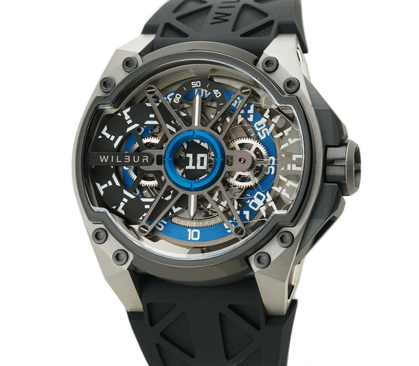LEO JW1.1 Black, blue, and Raw Multi-finish Titanium Limited to 50 pieces