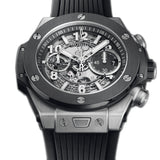 44mm Unico Titanium Chronograph Ceramic Bezel Skeleton Dial