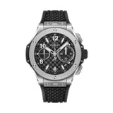 43mm Original Unico Silver Magic Black Stamped Carbon Effect Dial