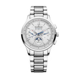40mm Chronograph Calendar Silver Dial Steel Bracelet