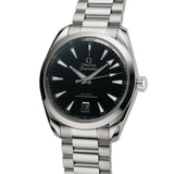 38mm Aqua Terra 150M Steel Black Lacquered Dial