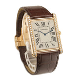 32mm Tank Louis XL Extra Flat 18k RG Diamond Bezel