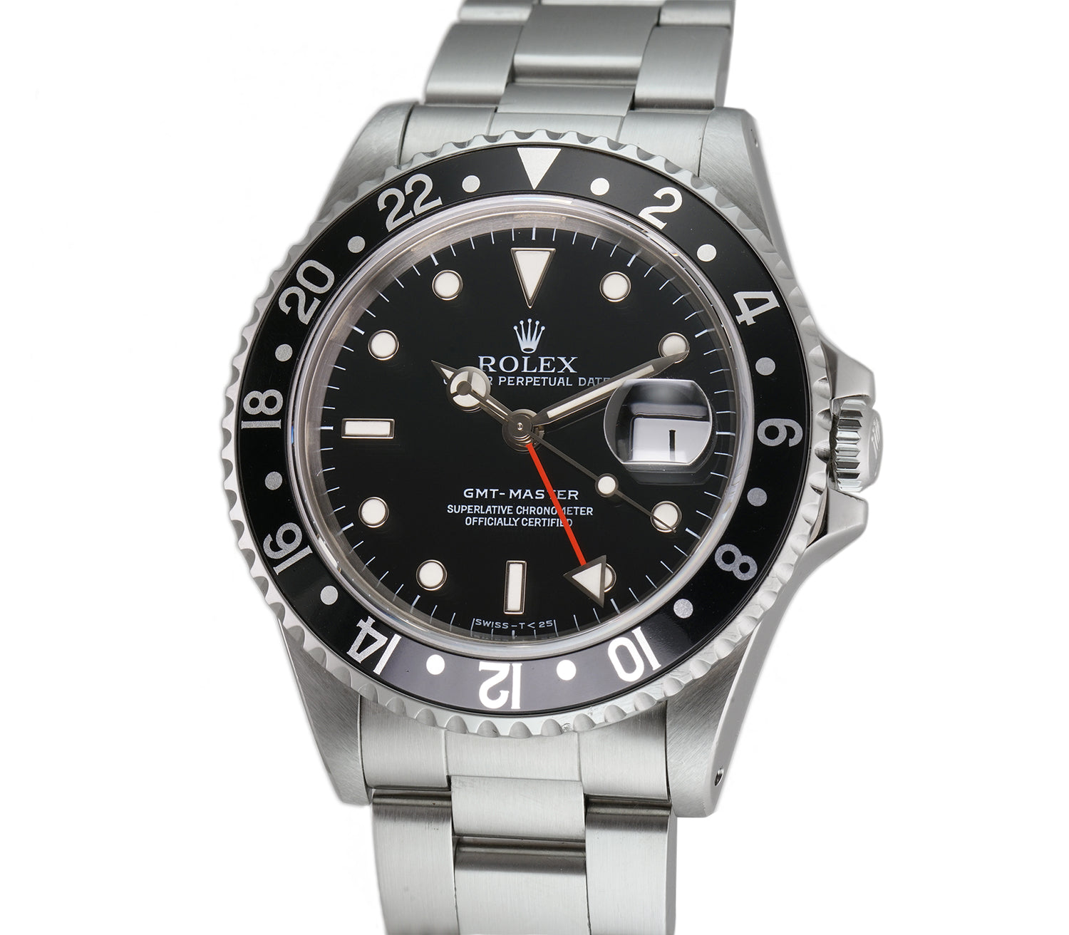 Rolex GMT Master Black Bezel T Swiss Dial 16700 T Serial 1996