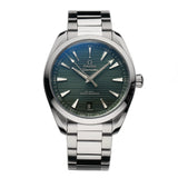 41mm Aqua Terra 150m Steel Green Teak Dial