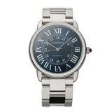 42mm Ronde Solo Blue Dial Auto Cartier Serviced