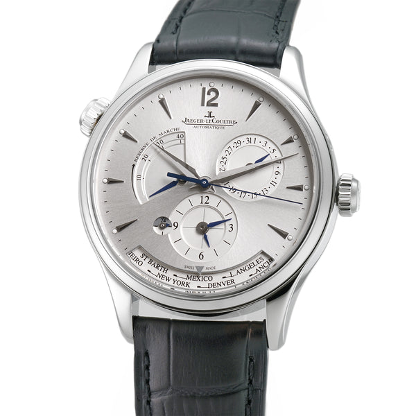 JLC 39mm Master Geographic Steel Silver Dial Q1428421