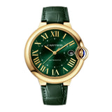 40mm 18k Yellow Gold Green Dial Green Strap Automatic