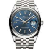 36mm Steel Blue Index Dial Jubilee 2025