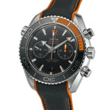 46mm Planet Ocean 600M Chrono Steel Black Dial 2019