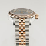 28mm Steel and 18k Everose Gold MOP Diamond Dial Jubilee