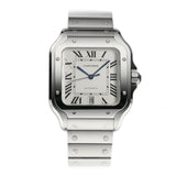 40mm Large Steel Silver Dial