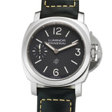 44mm Luminor Logo Black Steel Black Dial