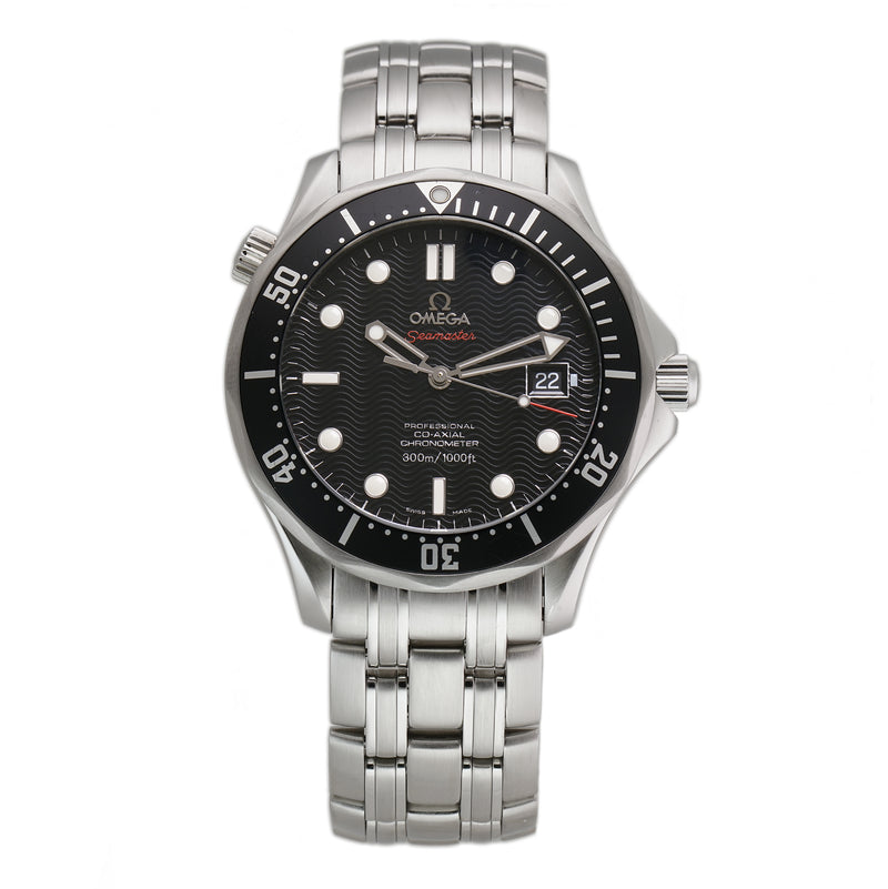 41mm Diver 300m Stainless Steel Black Dial Co-Axial Chronometer RubberB Included