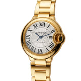 33mm 18k Yellow Gold Silver Dial Auto