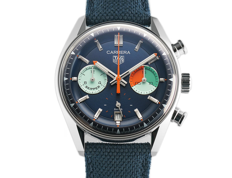 39mm Chronograph Skipper Steel Blue Dial