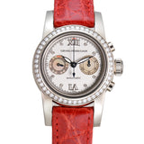31mm Ladies 18k White Gold Diamond Bezel