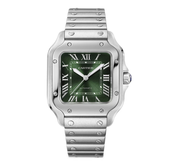 35mm Green Dial Stainless Steel Bracelet Automatic