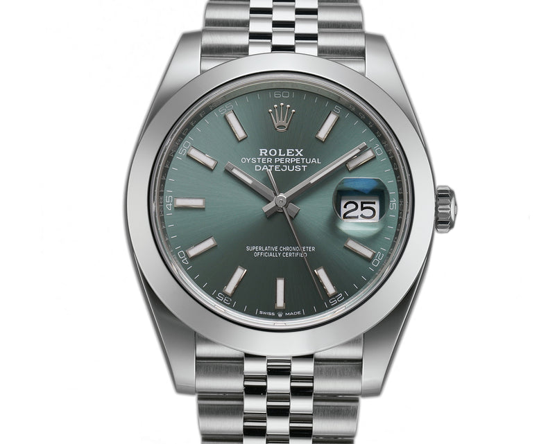 41mm Steel Mint Green Dial Jubilee Bracelet