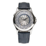 39mm World Time 18k WG Silver Dial Patek Serviced 2025