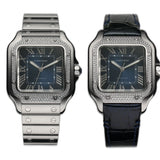 35mm Medium Diamond Bezel Blue Dial 2024