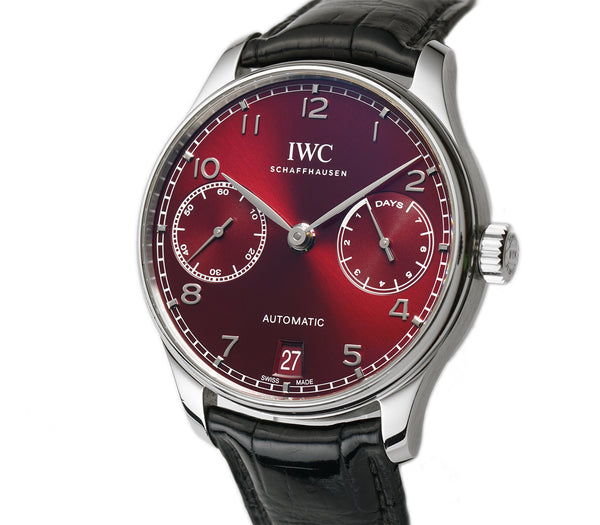 42mm Portugieser 7 Day Steel Red Burgundy Dial 2021