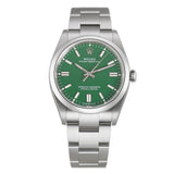 36mm No-Date Green Index Dial